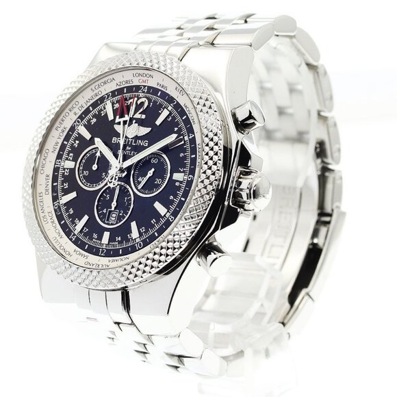 BREITLING Bentley A47362 GMT chronograph black Dial Automatic Men's Watch_885463 - Picture 3 of 7